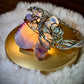Dragon Vein Agate, Amethyst, Moonstone Bracelet:    DRAGON RIDER