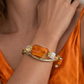 Carnelian Bracelet: Golden Focus