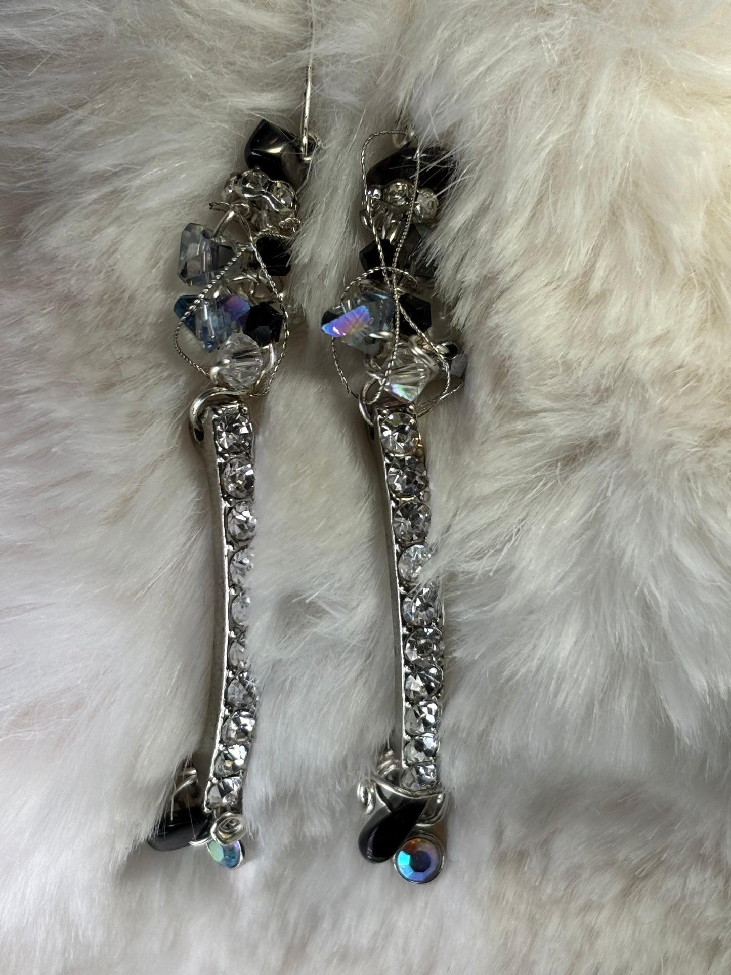 Pure old Hollywood…A Star Is Born: rhinestone crystal earrings