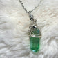 Green Daydream: green or irradiated crystal pendant