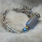 Blue lace agate and Crystal bracelet: Crystal Calm￼