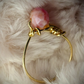 Pink dragon vein, agate ring: ￼Open Heart￼