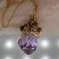 Amethyst Crown Amulet: amethyst pendant