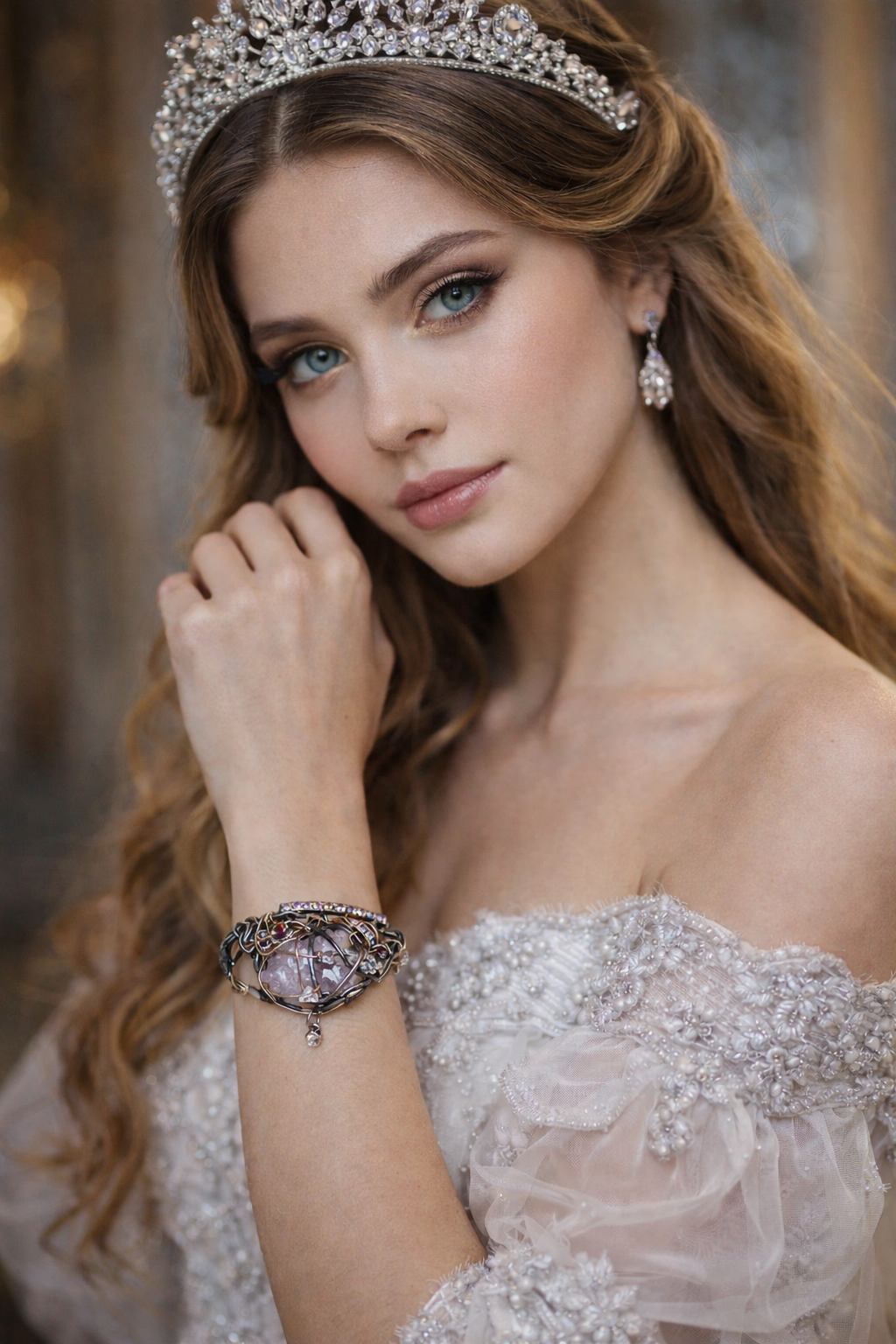 Spirit crystal bracelet: star lace ￼