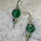Evergreen guardian: nephrite earring, and pendant set