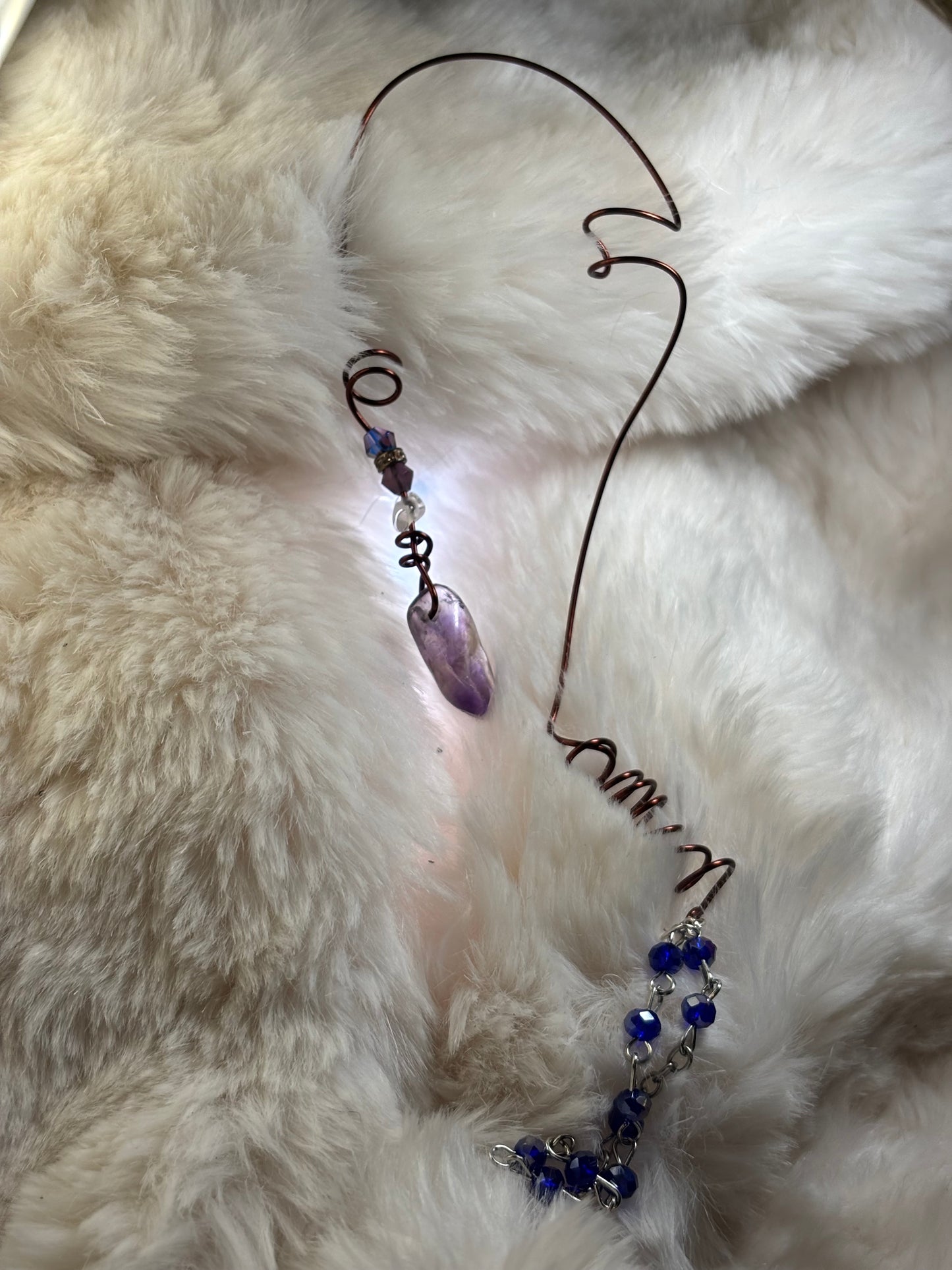 Vow of the Amethyst Guardian: Left Earcuff