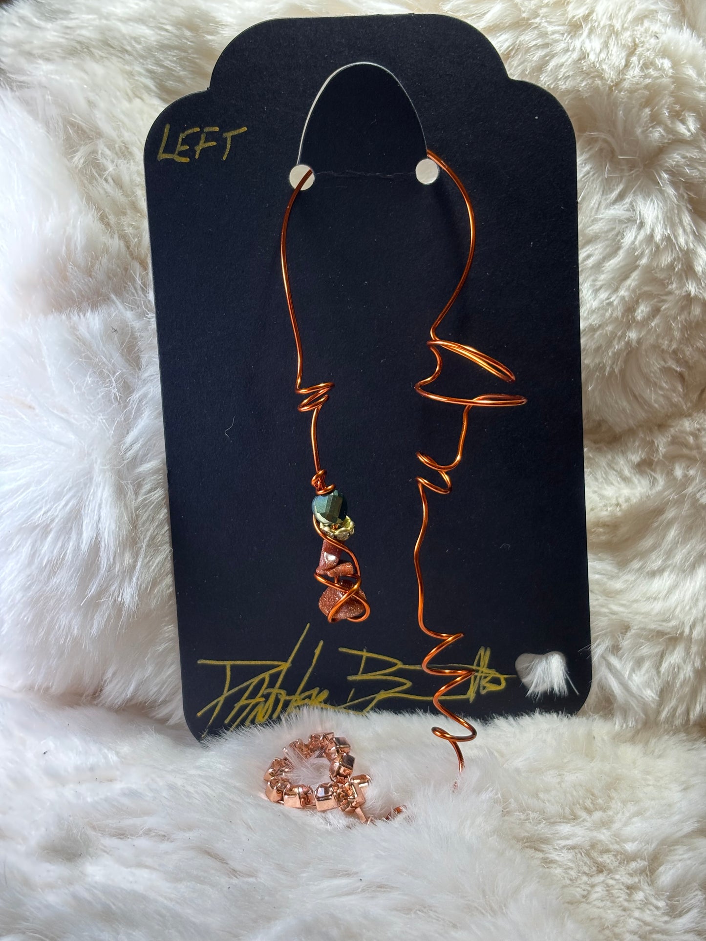 Inner fire: Goldstone left Earcuff ￼