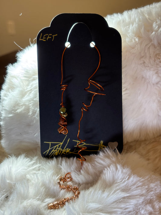 Inner fire: Goldstone left Earcuff ￼