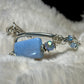 Blue lace agate and Crystal bracelet: Crystal Calm￼