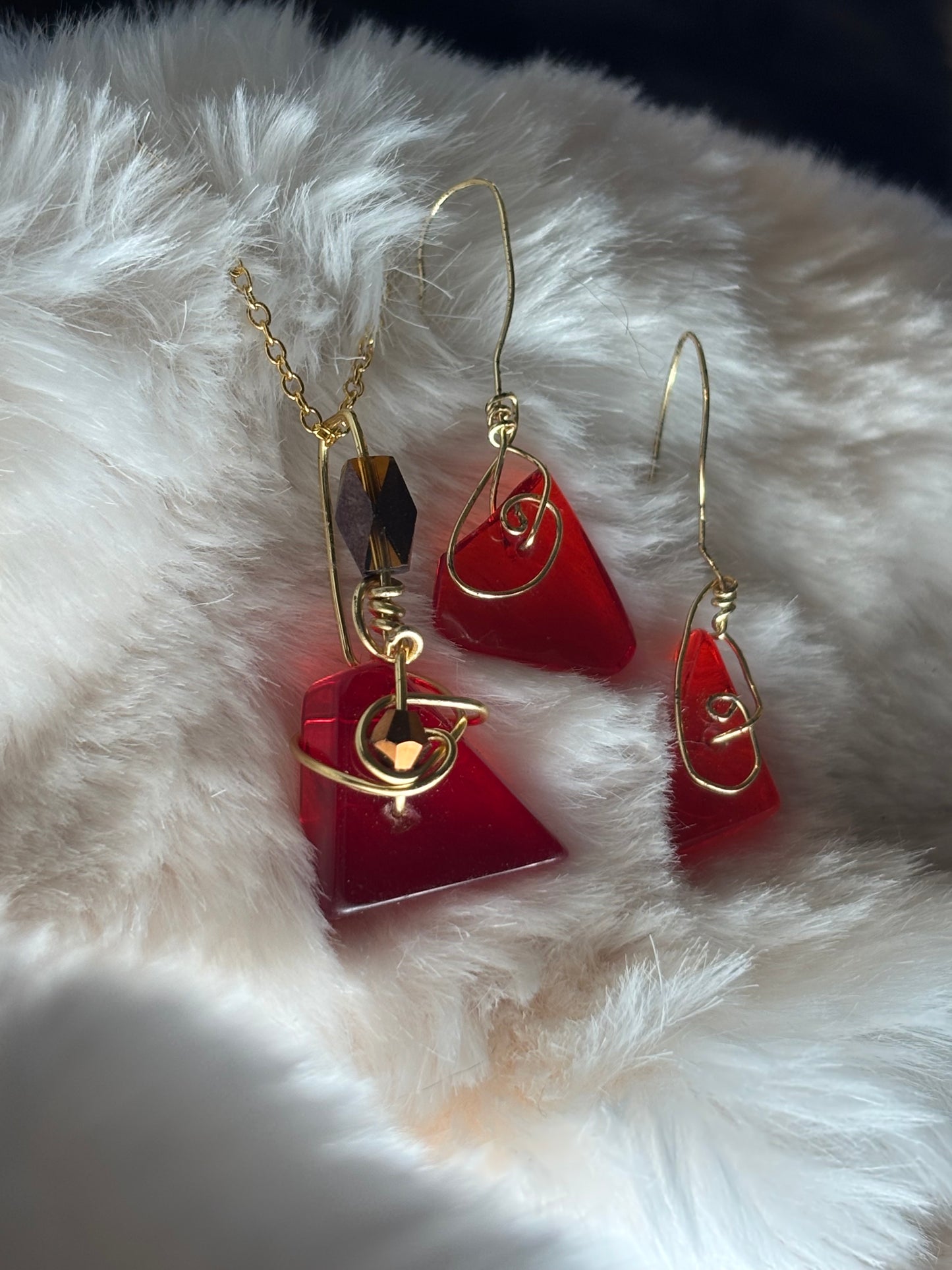 Fire drop: candy collection: pendant (set available)￼