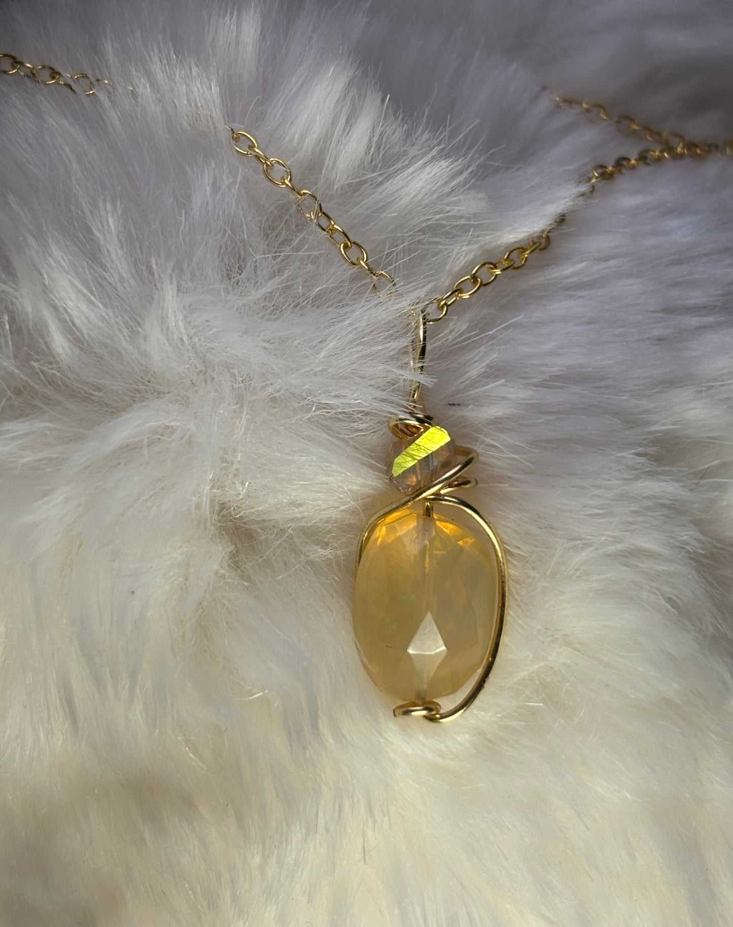 Star Fire: Opal Pendant