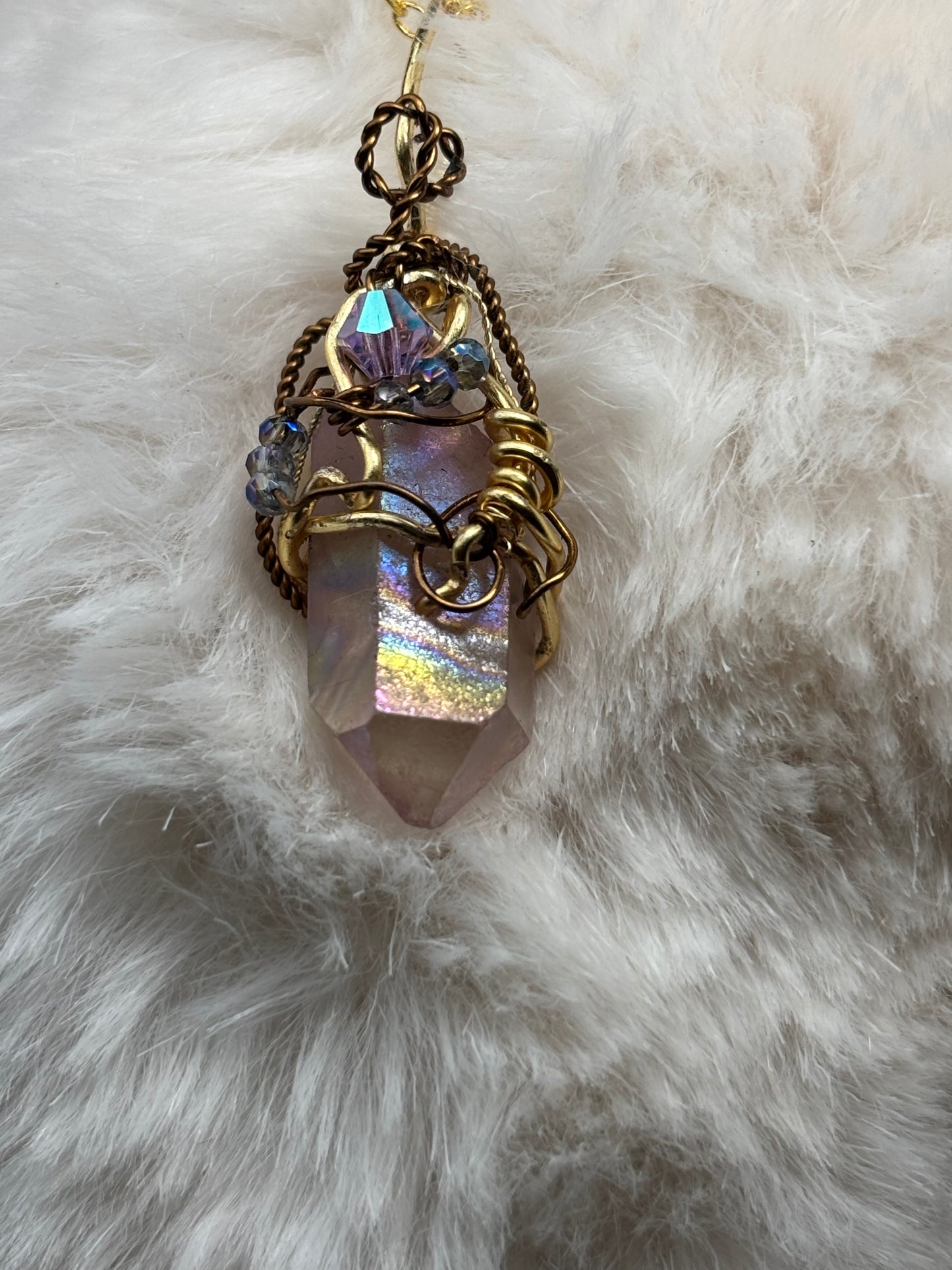 Lavender Whisper: Crystal Pendant