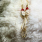 True Love: white turquoise Johnny earrings. 
From the ‘Death Till We Part Series’ in the Johnny Collection