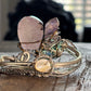 Dragon Vein Agate, Amethyst, Moonstone Bracelet:    DRAGON RIDER
