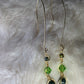 Green Forest Light: green nephrite earrings