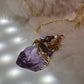 Amethyst Crown Amulet: amethyst pendant