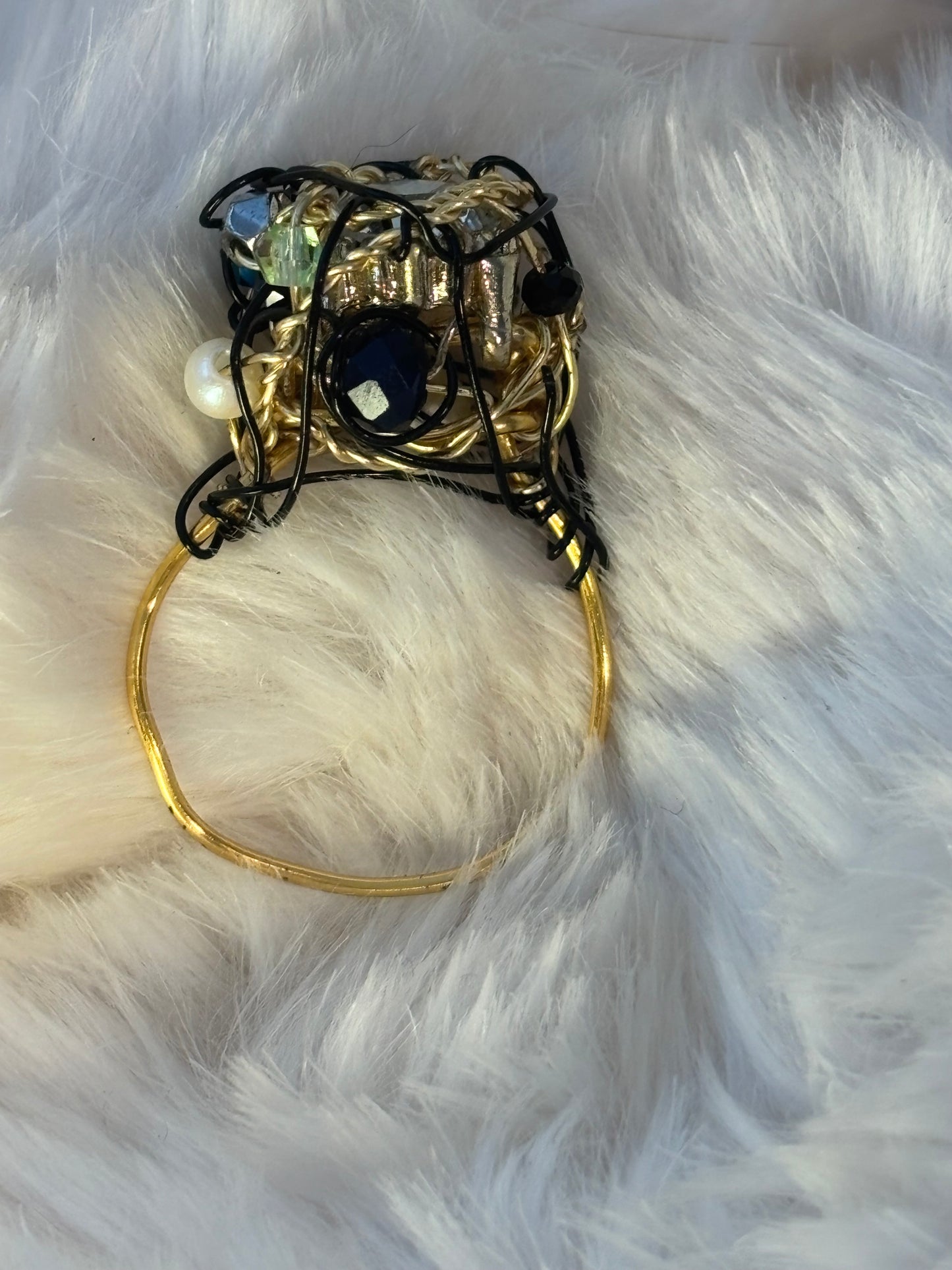 Diamond rhinestone ring: forever