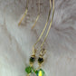 Green Forest Light: green nephrite earrings