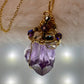 Amethyst Crown Amulet: amethyst pendant