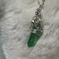 Green Daydream: green or irradiated crystal pendant