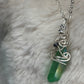 Green Daydream: green or irradiated crystal pendant