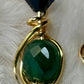 Evergreen Queen: Nephrite earring/pendant set