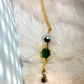 Evergreen Queen: Nephrite earring/pendant set