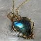 Heart of the Hidden Waters / Heart of the Hidden Meadow

All My Heart Collection: Reversible Labradorite pendant