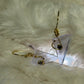 Candy Collection – Violet Light Drops: Irradiated Crystal Earrings