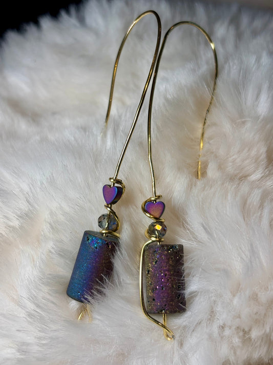 Cosmic Crush:  Druzy earrings