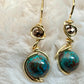 Andean turquoise: Earrings