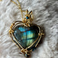 Heart of the Hidden Waters / Heart of the Hidden Meadow

All My Heart Collection: Reversible Labradorite pendant