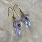 Candy Collection – Violet Light Drops: Irradiated Crystal Earrings