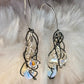 Poet’s Quill: Crystal/Moonstone Earrings