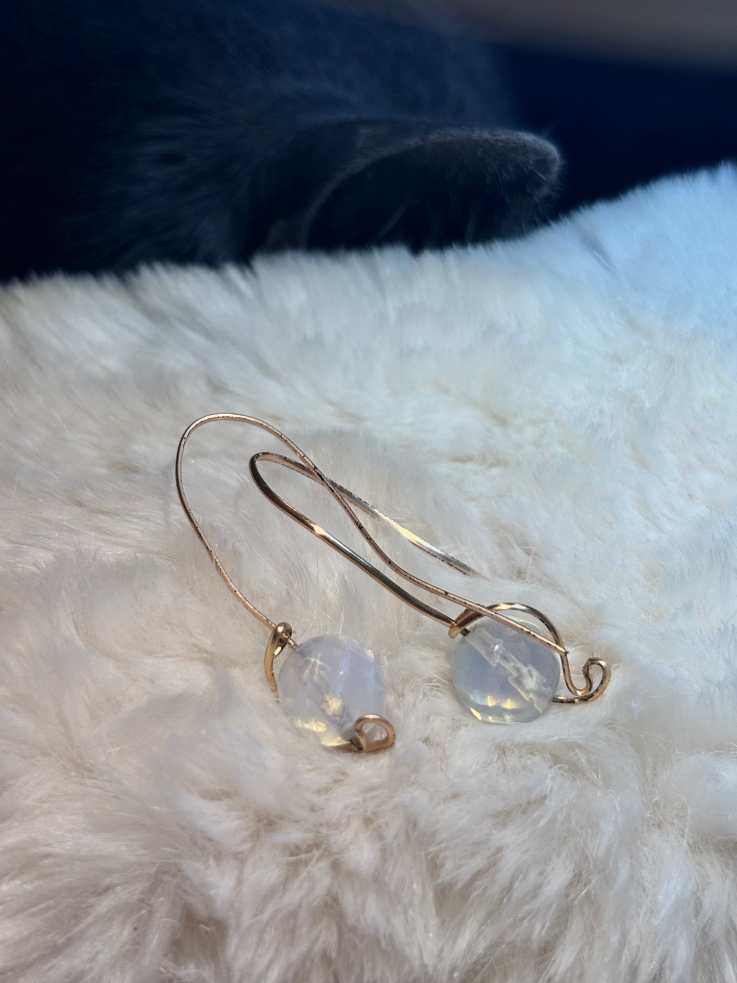 Moon Glow:  Moon Stone Earrings