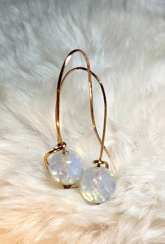 Moon Glow:  Moon Stone Earrings