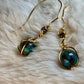 Andean turquoise: Earrings