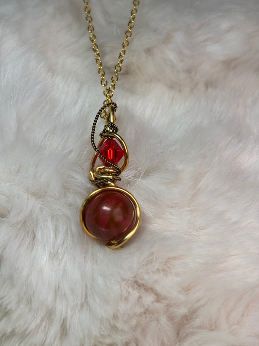Ember Rise: Sunstone pendant (set available)￼