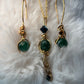 Evergreen Queen: Nephrite earring/pendant set