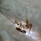 Candy Collection – Luminous Espresso Drops: Irradiated Crystal Earrings