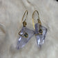 Candy Collection – Violet Light Drops: Irradiated Crystal Earrings