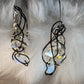Poet’s Quill: Crystal/Moonstone Earrings
