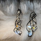 Poet’s Quill: Crystal/Moonstone Earrings