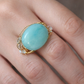 Larimar Ring: tranquil waters ￼