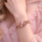 Pink crystal bracelet: heal my heart ￼