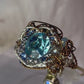Light blue rhinestone ring: kindness is a ￼crown