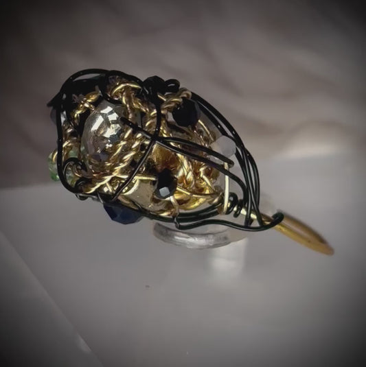 Diamond rhinestone ring: forever