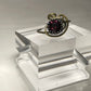 Purple rhinestone ring