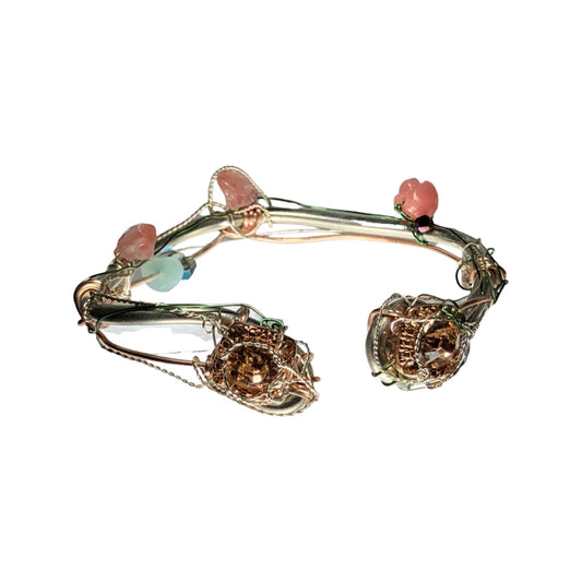 Rose courts rhinestone bracelet