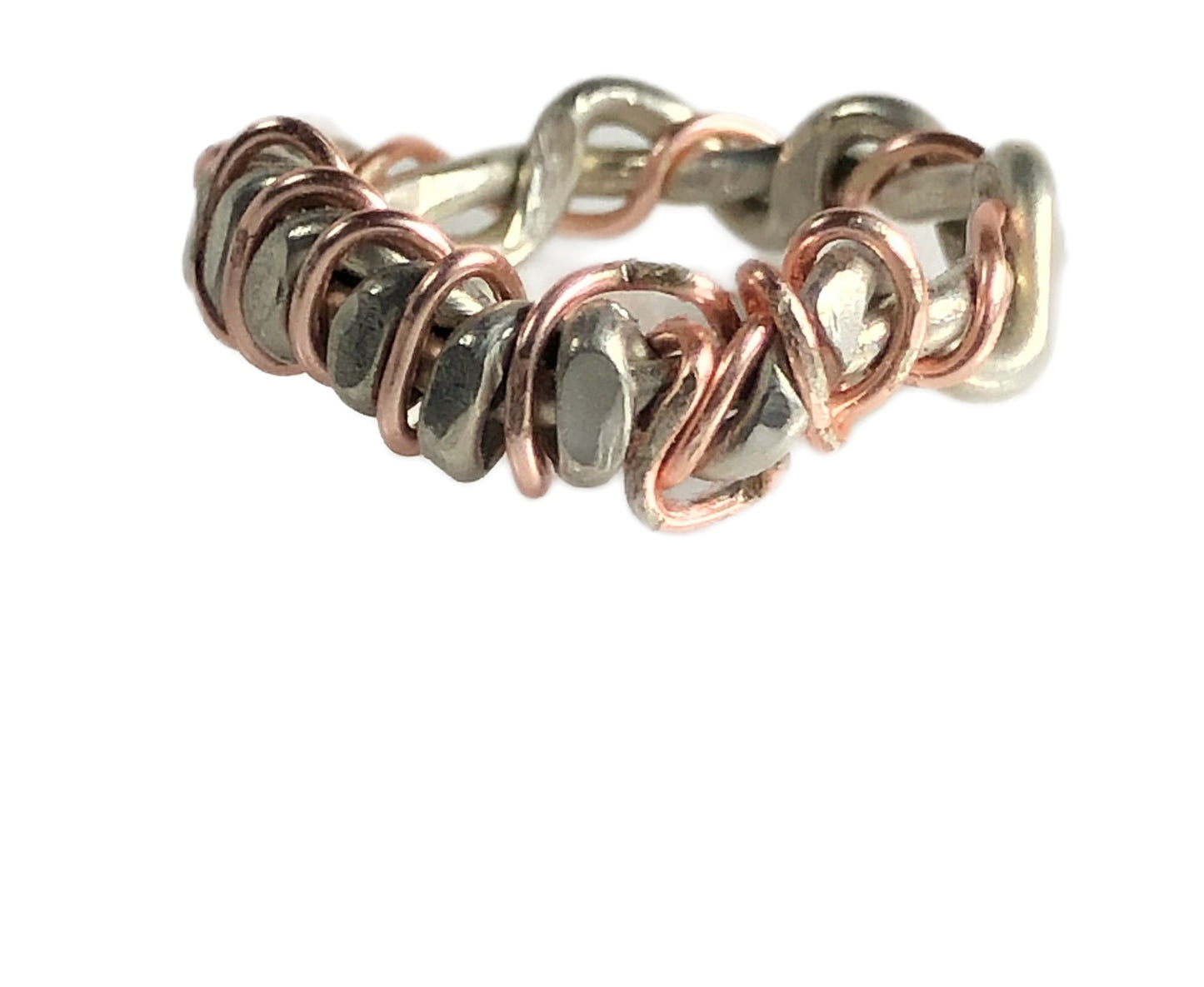 Rose gold & Silver ring